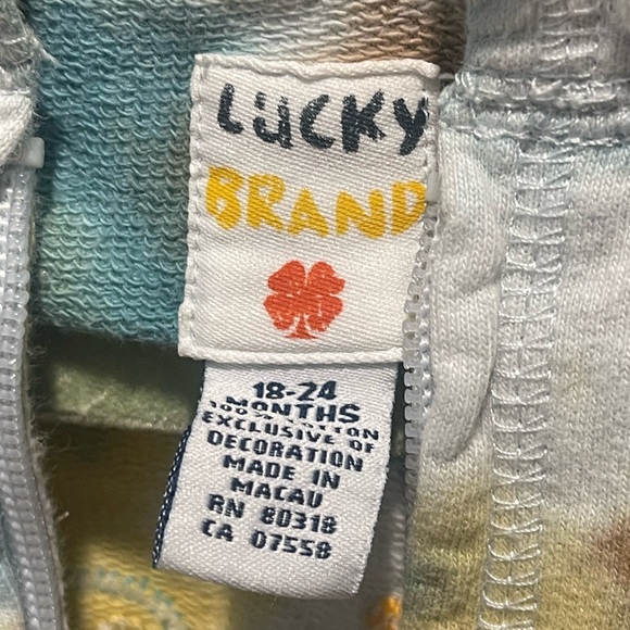 LUCKY BRAND Vintage Embroidered Tie Dye Toddler Sweatshirt - Picture 9 of 13
